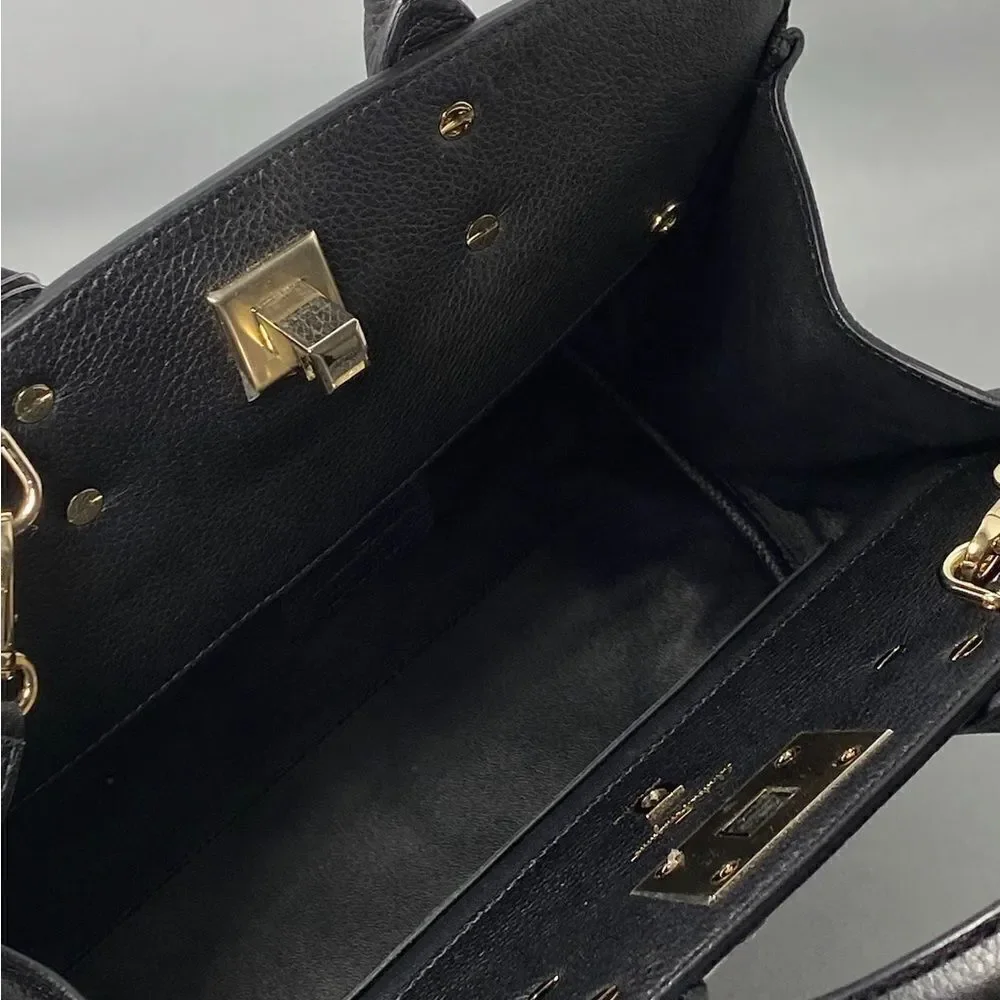 Salvatore Ferragamo Studio Bag Small Leather Satchel